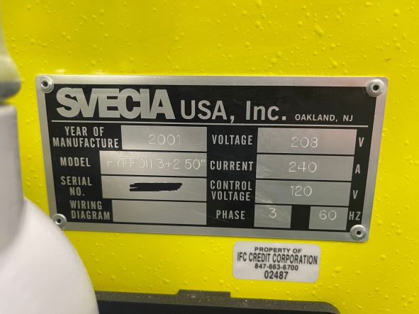 Svecia Hypron 3+2 50″ UV Conveyor Dryer (Used) Item # UE-020123B