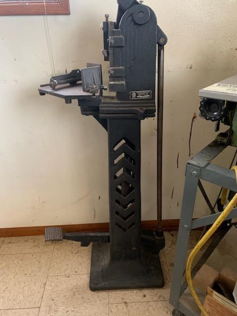 Equipment Lot: Challenge Champion 305MC Paper Cutter, Potdevin ZF / Z 21″ Hot Gluer, Printing Industries Model C Manual Corner Rounder Cutting Machine (Used) Item # UE-020623C