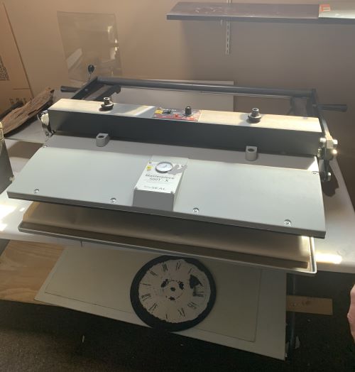 Picture Framing Equipment Lot: Wizard 5000 CMC, Fletcher 3100 Cutter, Cassese CS79 Joiner, Seal Masterpiece 500T-X Press, Morso Chopper, Shrink Wrapper, & Fletcher 3000 Multi Material Cutter (Used) Item # UE-032123A