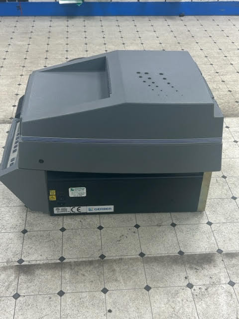Equipment Lot: Gerber Envision Sprocket 30″ Plotter, Roland VersaCAMM VS-640i Eco-Solvent Inkjet Printer / Plotter, Gerber Edge II Thermal Printer, & Ingersoll Rand Model 2340-E Air Compressor (Used) Item # UE-041723A