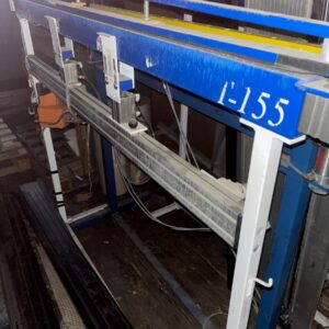 Equipment Lot: Universal Double Miter Saw, Tensador Canvas Stretcher, Atlas Copco Rotary Screw Compressor, Ingersoll Rand Compressor, & Fletcher 3000 60" Multi Material Cutter (Used) Item # UE-051723B