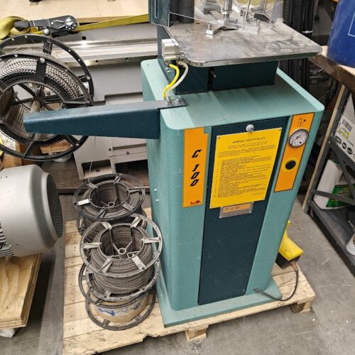 Brevetti Motta Model C100 ( Velox ) Corrugated Fastener / Joiner Machine (Used) Item # UE-071823A