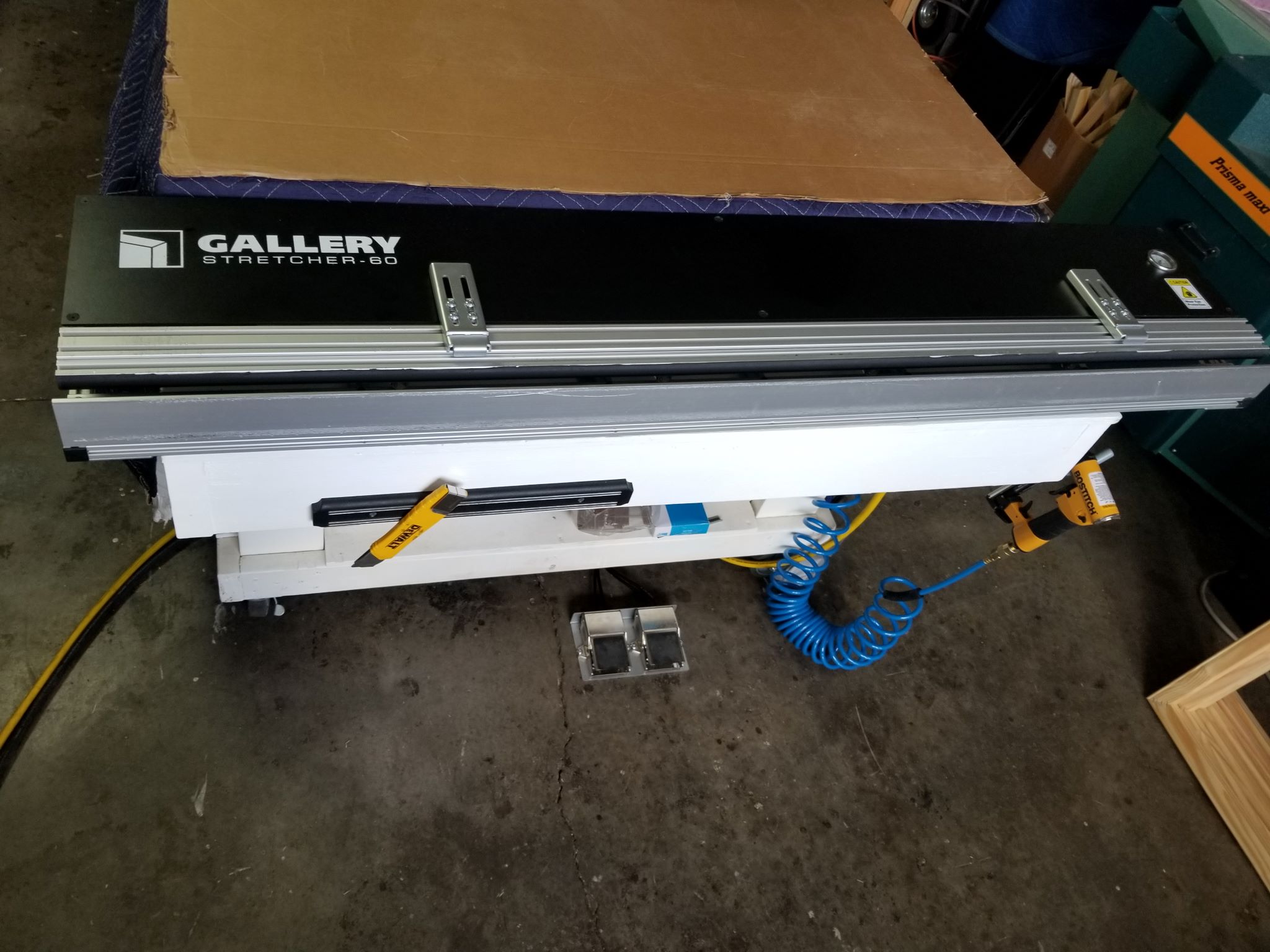 Gallery Stretcher 60 Canvas Stretching Machine (Used) Item # UE-090623B