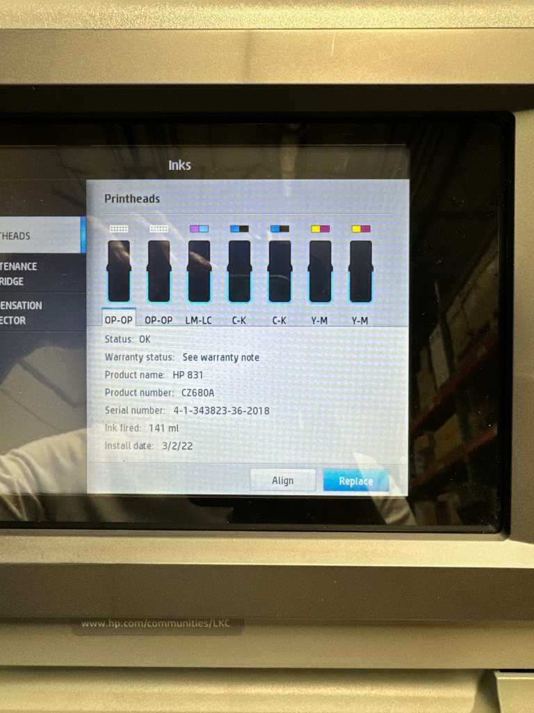 HP Latex 560 64″ Wide Format Printer (Used) Item # UE-102323A
