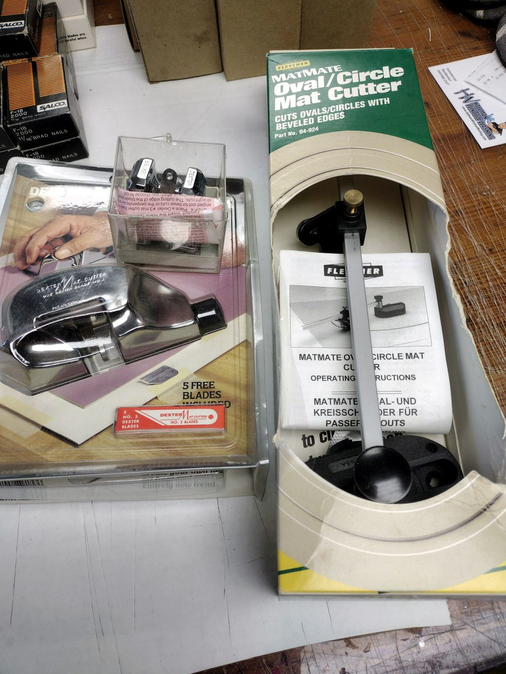 Equipment Lot: Jyden Chopper w/ Measuring Table & Picture Framing Supply & Tool Lot (Used) Item # UE-102323C