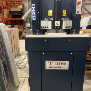 Equipment Lot: Fletcher AMP U-500 / U500 Single Channel Programmable Joiner, Fletcher AMP T-400 / T400 Double Mitre Saw, Hammond Power Solutions HPS SG3A0015PB 15KVA Sentinel Series Transformer, & ITW AMP VN4MP Programmable Frame Joiner