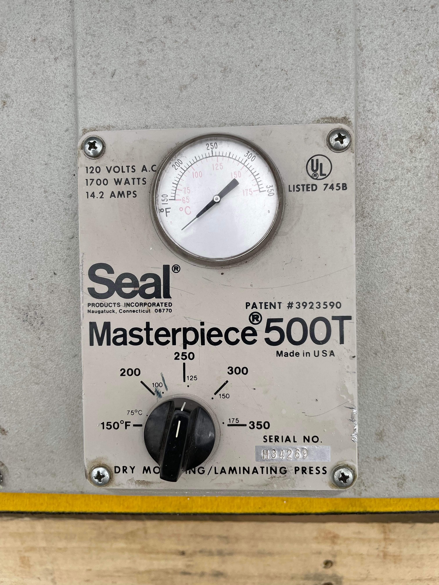 Seal Masterpiece 500T Mechanical Heat Press (Used) Item # UE-120723A