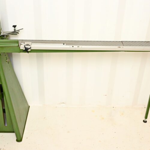 Equipment Lot: Morso Chopper w/ Deluxe Scale Measuring Table & Stop, ITW AMP Miter Mite VN ( Fletcher AMP U200 ) Manual Joiner, & C&H Model 4060A CHN 40