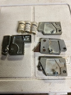 Equipment Lot: ITW AMP VN42 Frame Joiner, Fletcher 3100 Assorted Tool Holders, Replacement Wheels, and Blades (Used) Item # UE-121923E