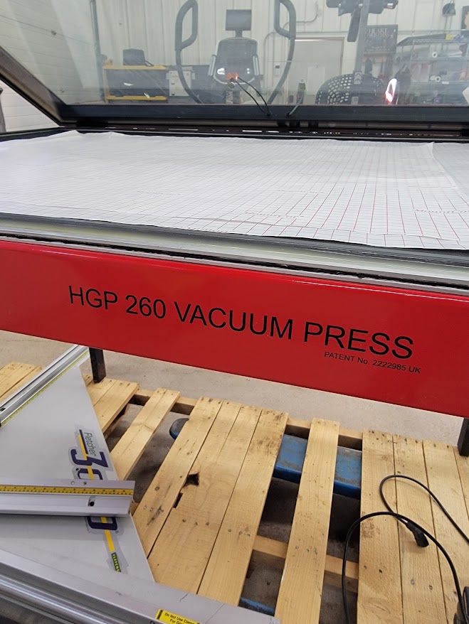 Equipment Lot: Drytac Vacuum Press HGP260 & Fletcher 3000 60″ Multi Material Cutter (Used) Item # UE-011924A