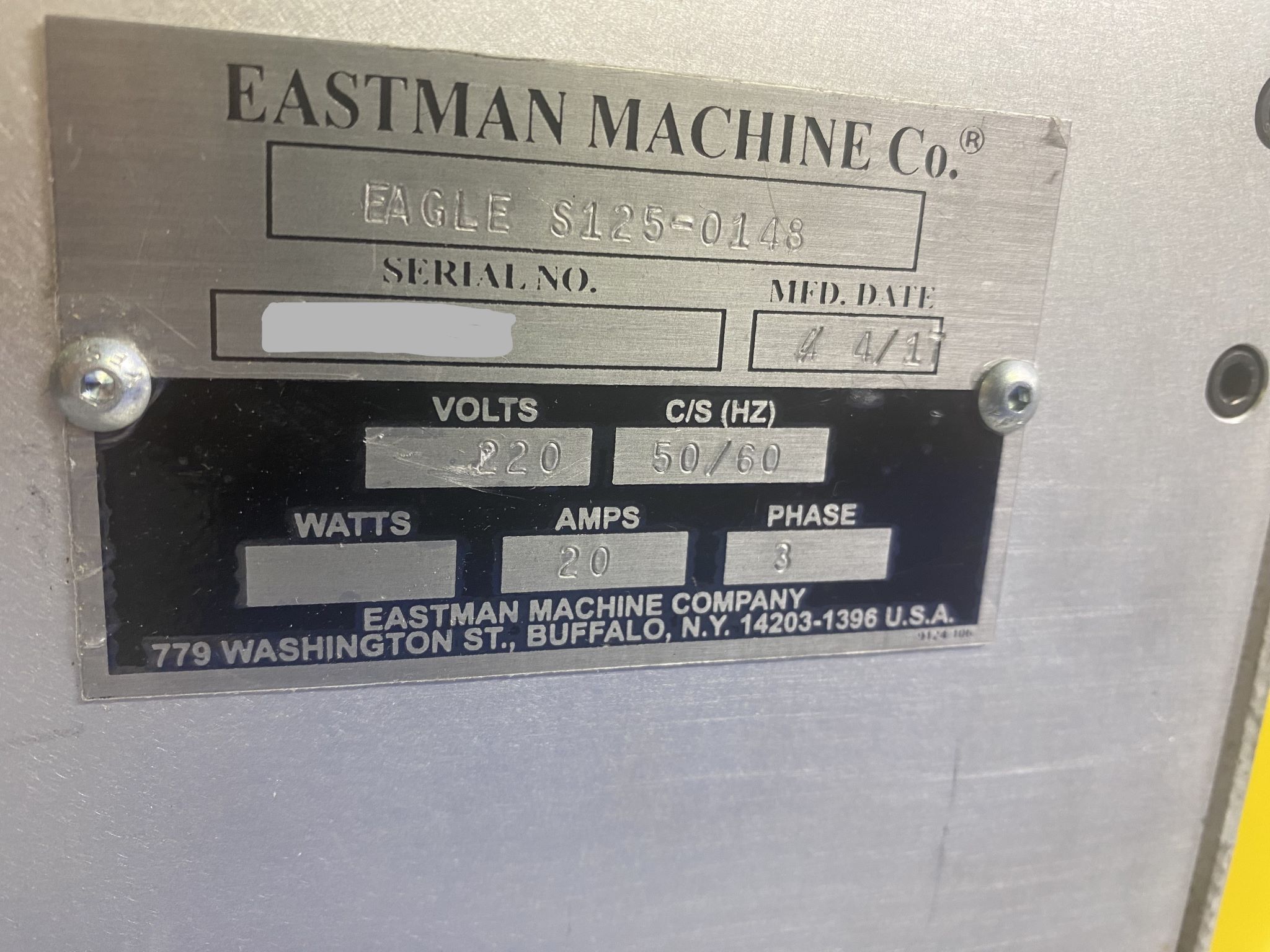 Eastman Eagle S125 Automatic Cutting System (Used) Item # UE-030824D