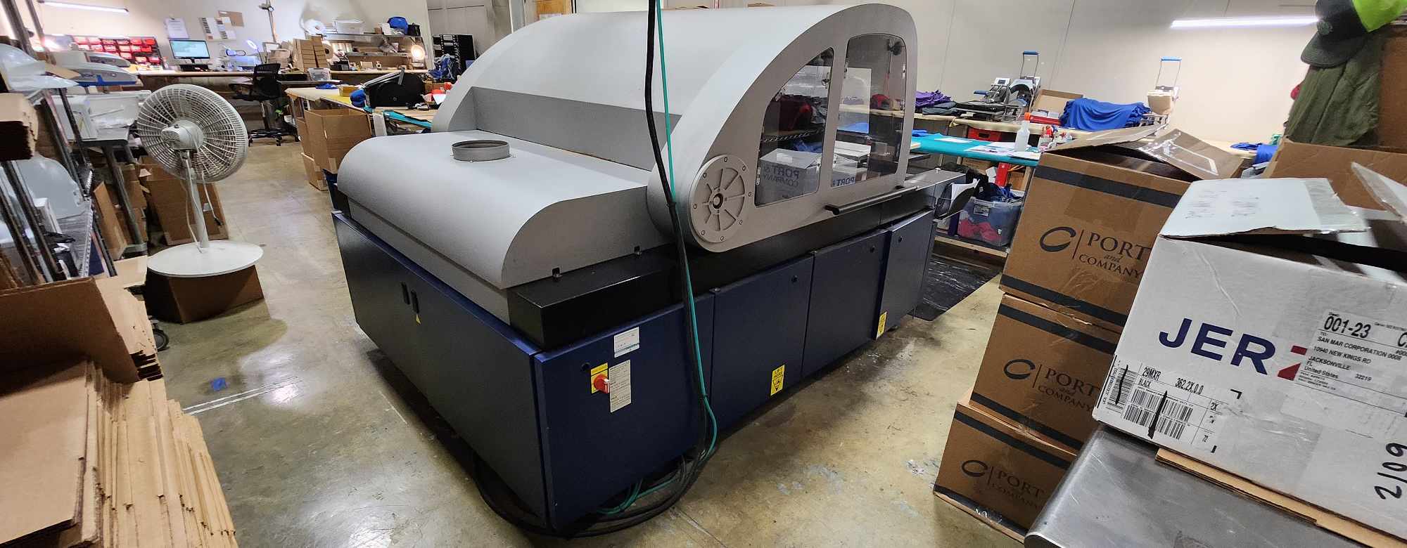 Equipment Lot: Gravograph LS800 40W Laser Engraver & Kornit Storm II Direct to Garment Printer (Used) Item # UE-032124C