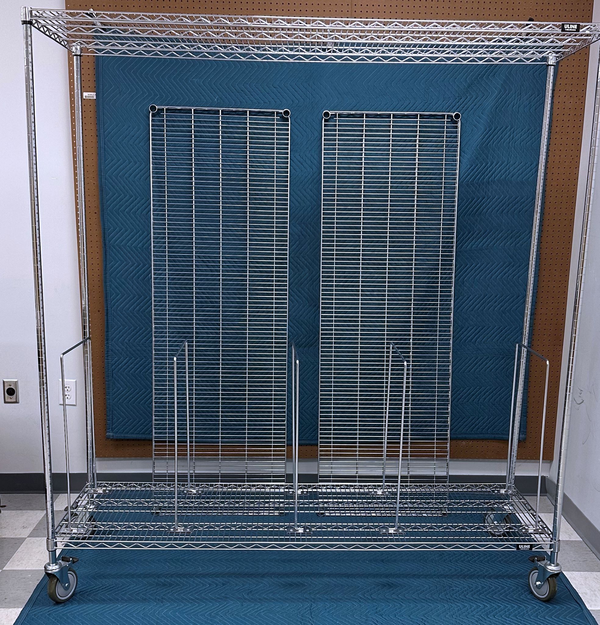 Uline H-9491 Stainless Steel Mobile Shelving Carts – 72″ x 24″ x 78″ – Lot of 10 Carts (Used) Item #UE-061724D