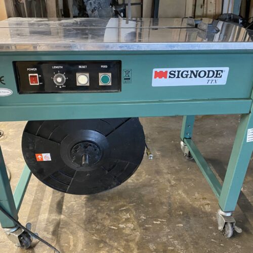 Signode TT-681 TTX Semiautomatic Table Top Strapping Machine (Used) Item # UE-092424C