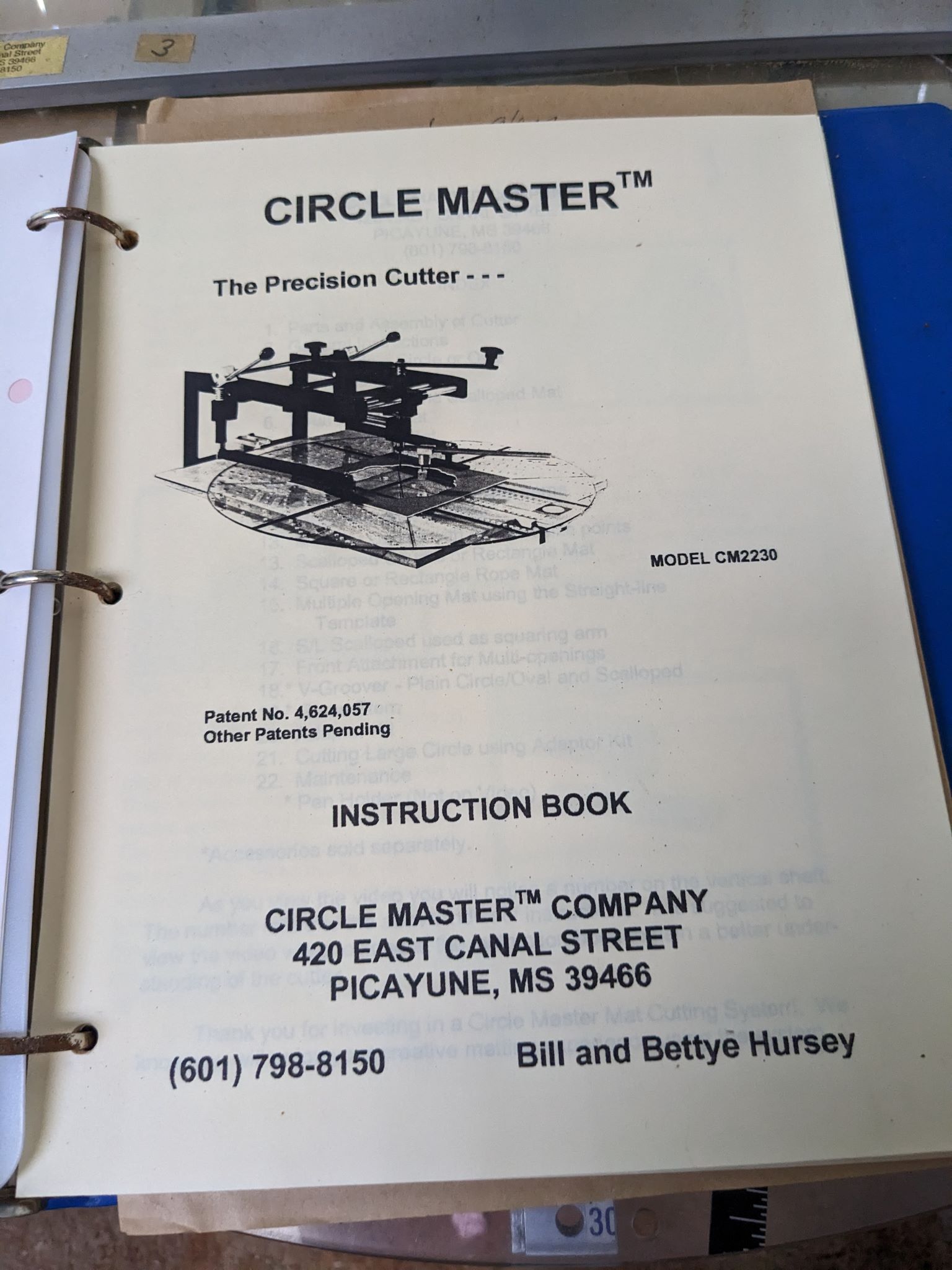 Circle Master Oval / Circle Cutter Model # CM2230 (Used) Item # UE-101624E