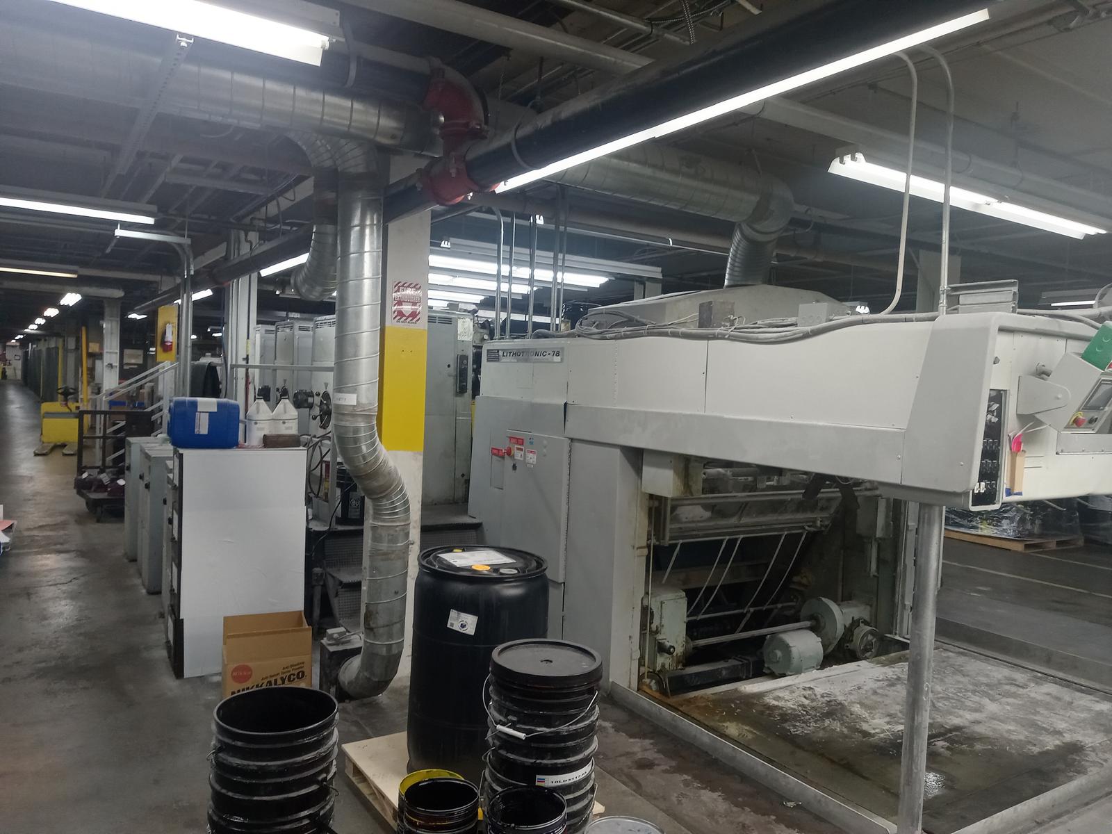 Harris Lithotronic Five Color 55″ X 78″ Press (Used) Item # UE-121124A