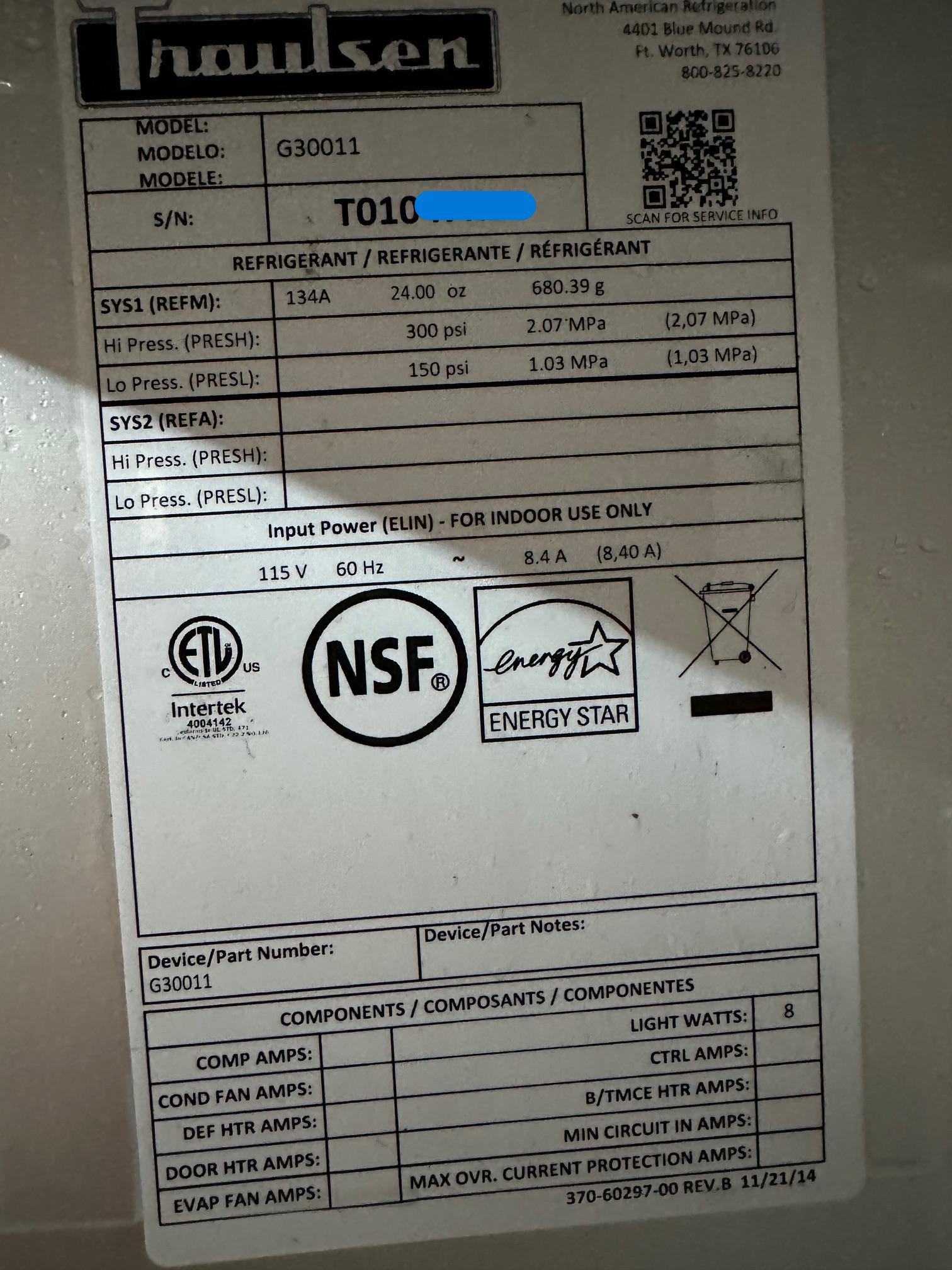 Traulsen G-Series G30011 77″ 3 Solid Door Reach-In Stainless Steel Refrigerator (Used) Item # MG-101020A