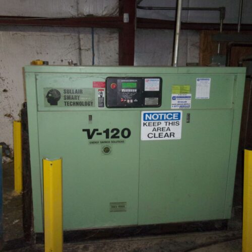 Sullair V120-50L/A 50 HP Rotary Screw Air Compressor & Sullair SR-250 Refrigerated Air Compressor Dryer (Used) Item # UE-121724H