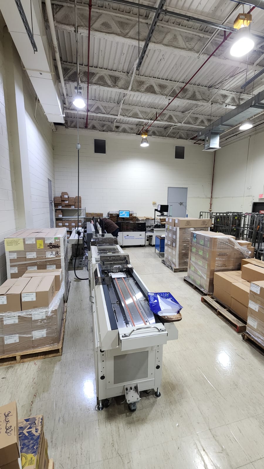 Pitney Bowes Bluecrest Mailstream Evolution Series (MSE) Flowmaster Mailing System (Used) Item # UE-121724I