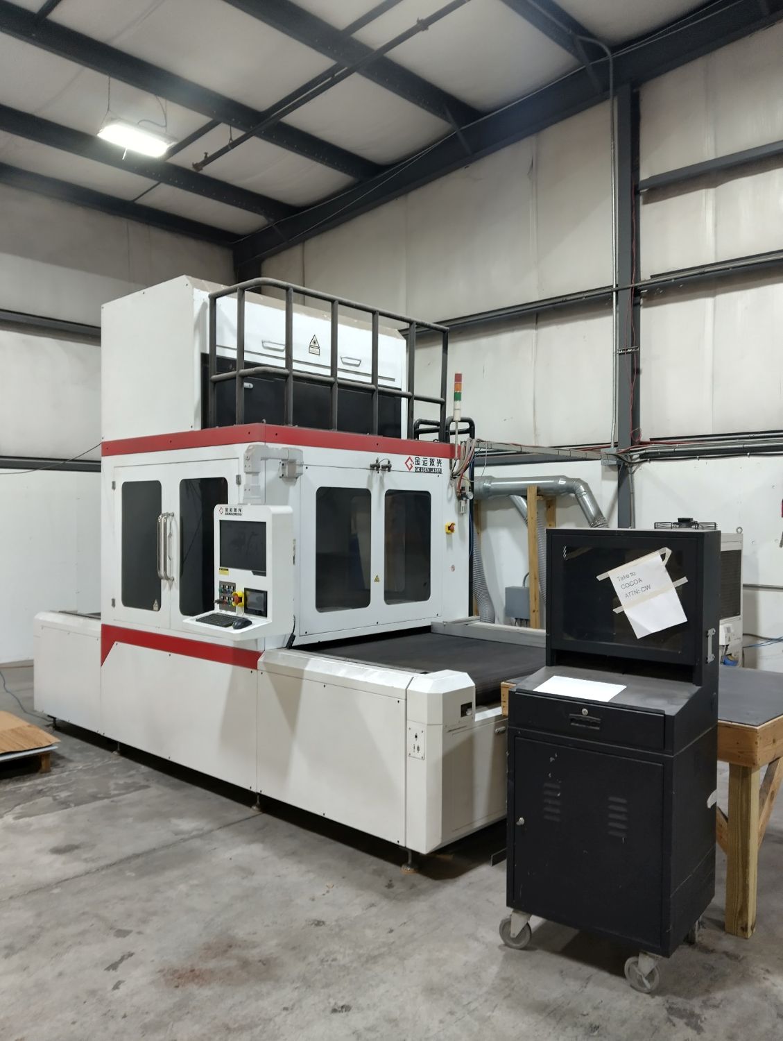 Golden Laser ZJ(3D)-125125LD Laser Engraving Machine for Jeans (Used) Item # UE-121924A