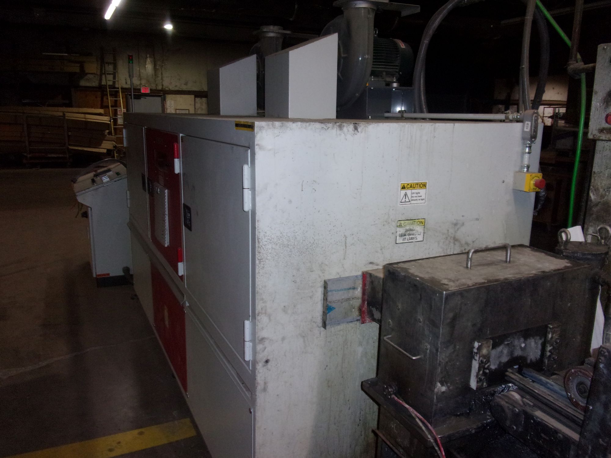 Delle Vedove VAC 100 Vacuum Coater – Stain UVC 200 UV Coating Line System (Used) Item # UE-122024G