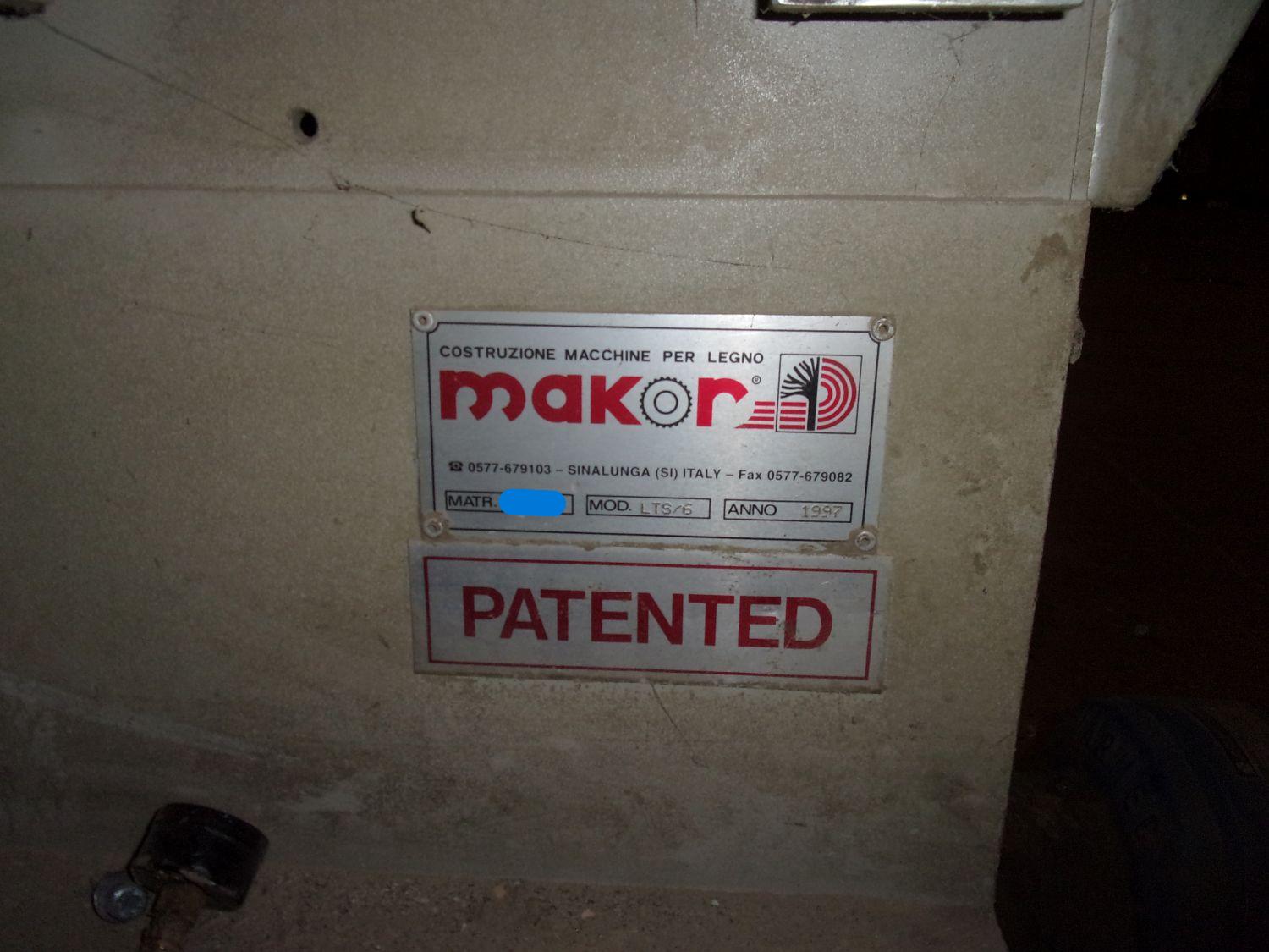 Makor Model LTS/6 Profile Sander – Feed Through Moulding (Used) Item # UE-123024C