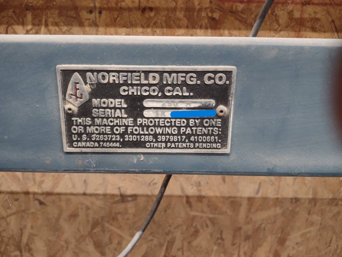 Norfield 250M Strike Jamb Router (Used) Item # UE-012125E