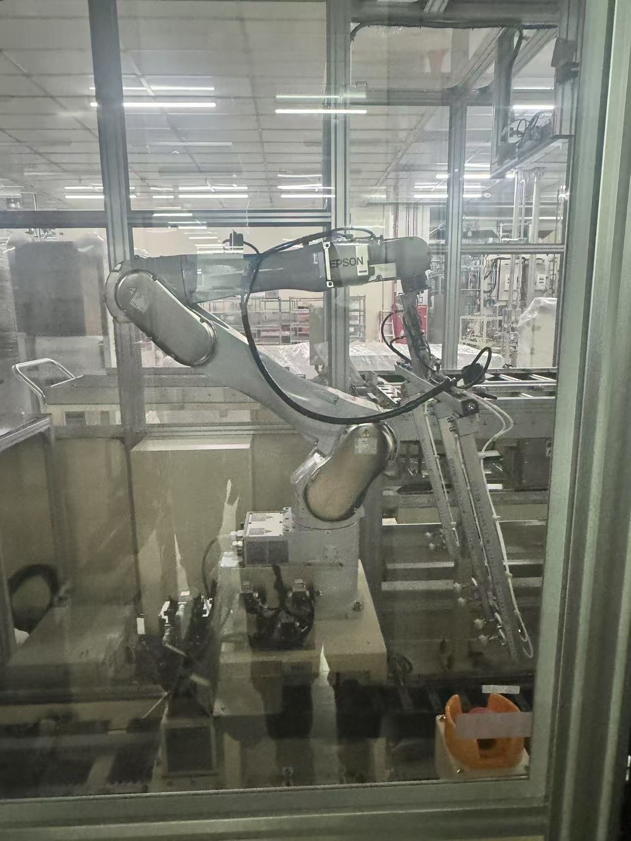 Epson 6 Axis Industrial Robots / Robotic Arms + Assembly Line (Used) Item # UE-021125D