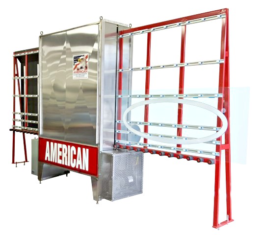 American Stainless Steel 84″ Vertical Glass Washer (Used) Item # UE-022425D
