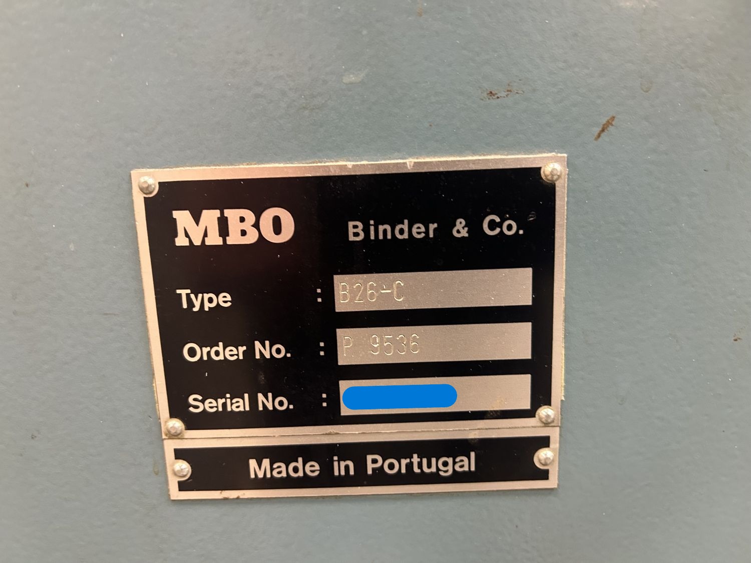 MBO B26-C Continuous Feeder Paper Folding Machine (Used) Item # UE-022425G