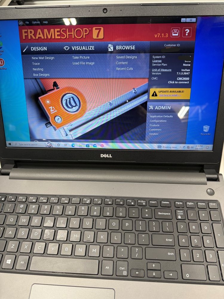 Wizard 9000 CMC Mat Cutter (Used) Item # UE-031125F
