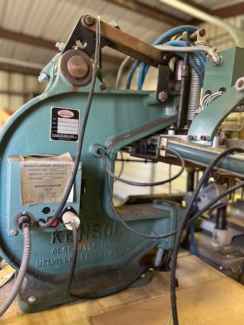 Kensol K 36 T 3 Ton Air-Operated Roll Leaf Stamping Press (Used) Item # UE-031725B