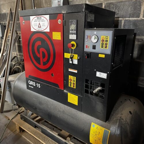 Chicago Pneumatic QRS 15D 150 TM 15HP Rotary Screw Compressor w/ Dryer (Used) Item # UE-032825M