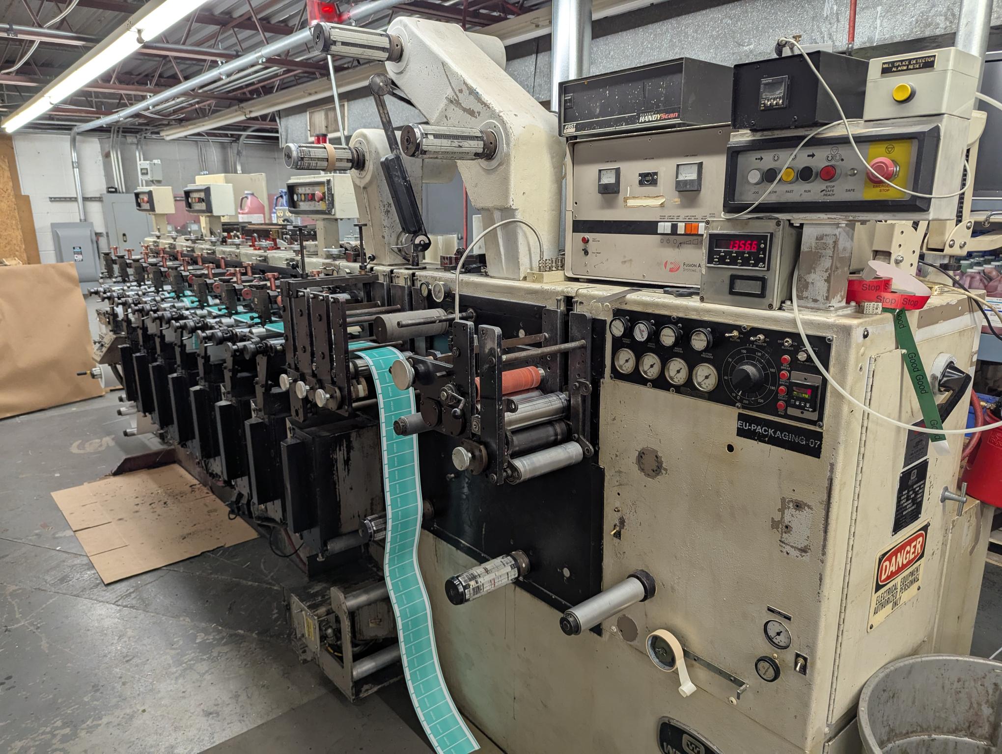 Webtron 750 HQV 8 Color Flexo Press (Used) Item # UE-040325B