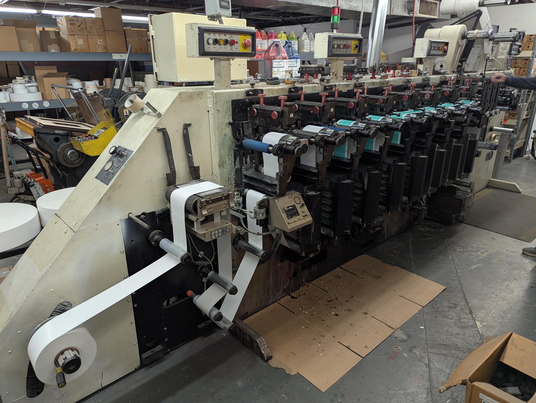 Webtron 750 HQV 8 Color Flexo Press (Used) Item # UE-040325B