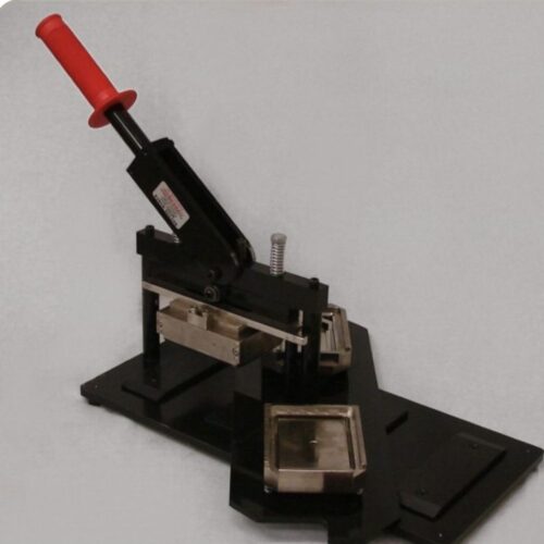Tecre # 2535 Button / Magnet Machine & Die Cutting Press and Cutting Board (Used) Item # UE-051225A