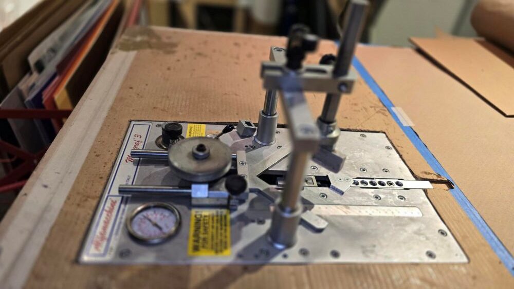 Alfamacchine Minigraf 3 Pneumatic Frame Joiner (AMP U300) (Used) Item # UE-051525C