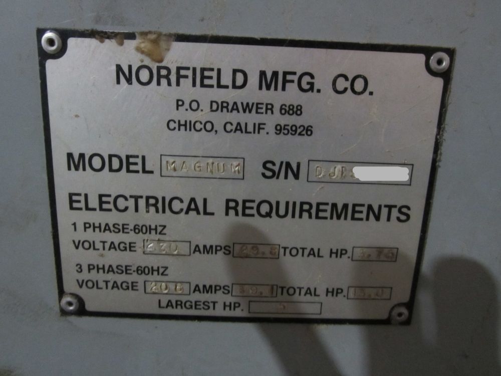 Norfield Magnum Door Machine (Used) Item # UE-052925A