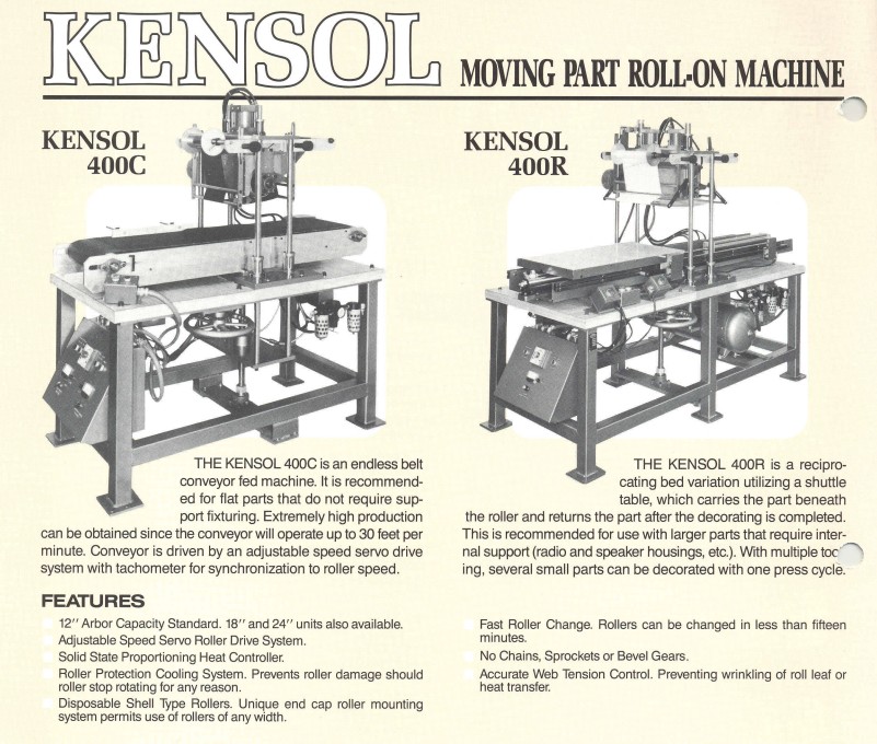 Kensol K 412R Flatbed Wood Laminator (Used) Item # UE-050525D