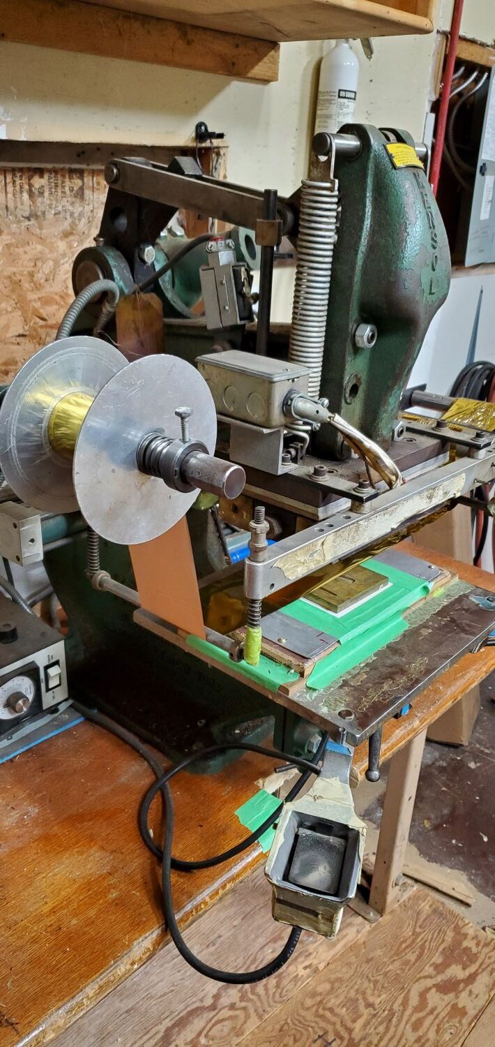 Kensol 36T 3 Ton Air-Operated Roll Leaf Stamping Press (Used) Item # UE-050925A