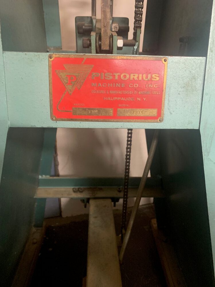 Pistorius Manual Joiner (Used) Item # UE-061225D