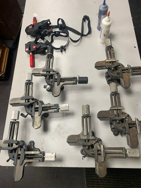Framing Tool & Supply Lot: Fletcher FlexiMaster Point Driver, Crescent Matboard, and Moulding (Used) Item # UE-061225F