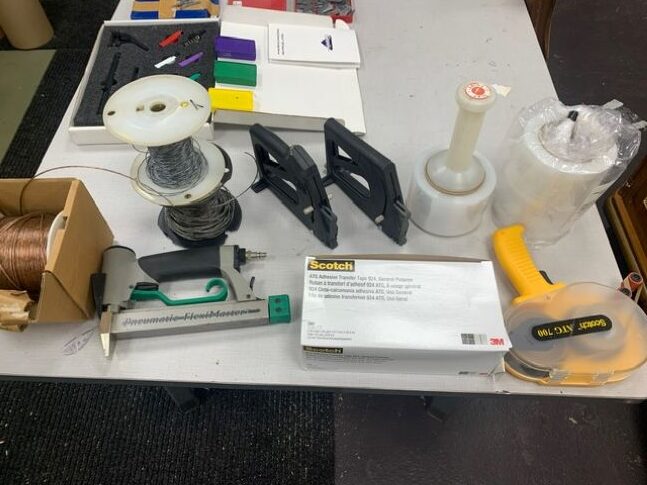 Framing Tool & Supply Lot: Fletcher FlexiMaster Point Driver, Crescent Matboard, and Moulding (Used) Item # UE-061225F