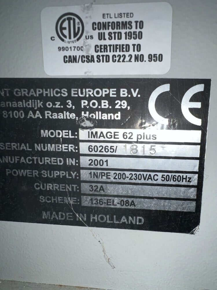Seal Image 62 Plus Laminator (Used) Item # UE-062725A