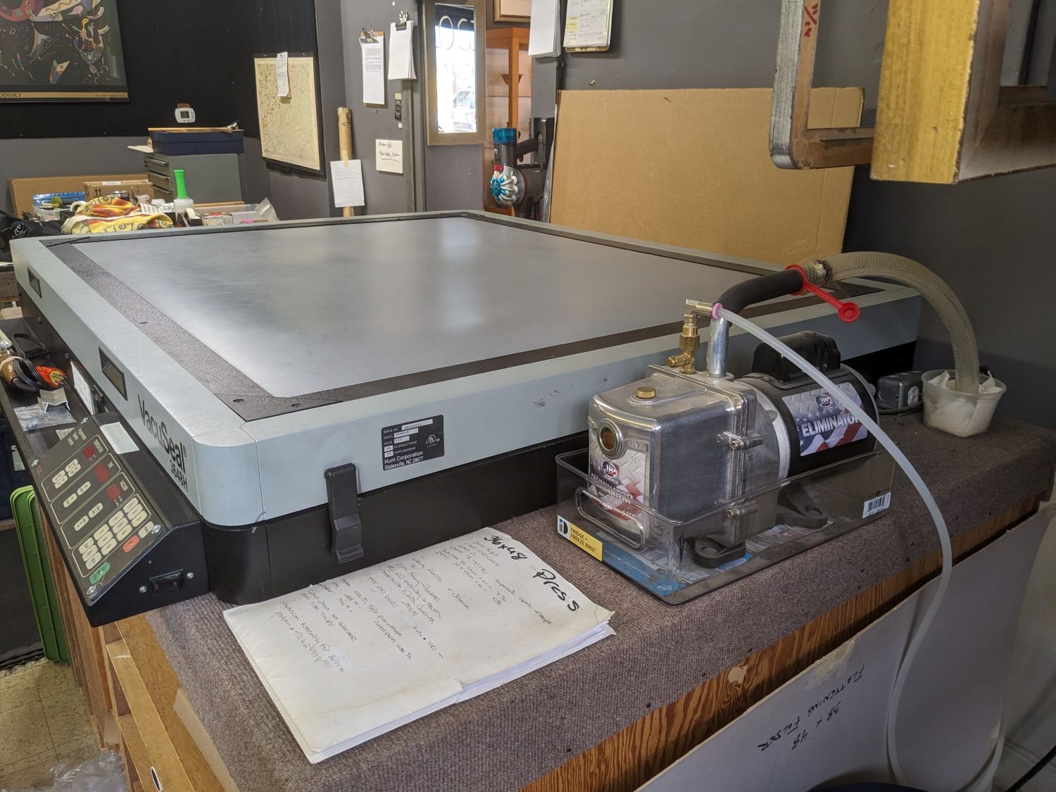 Bienfang 3648H Vacuum Press (Used) Item # UE-070725A