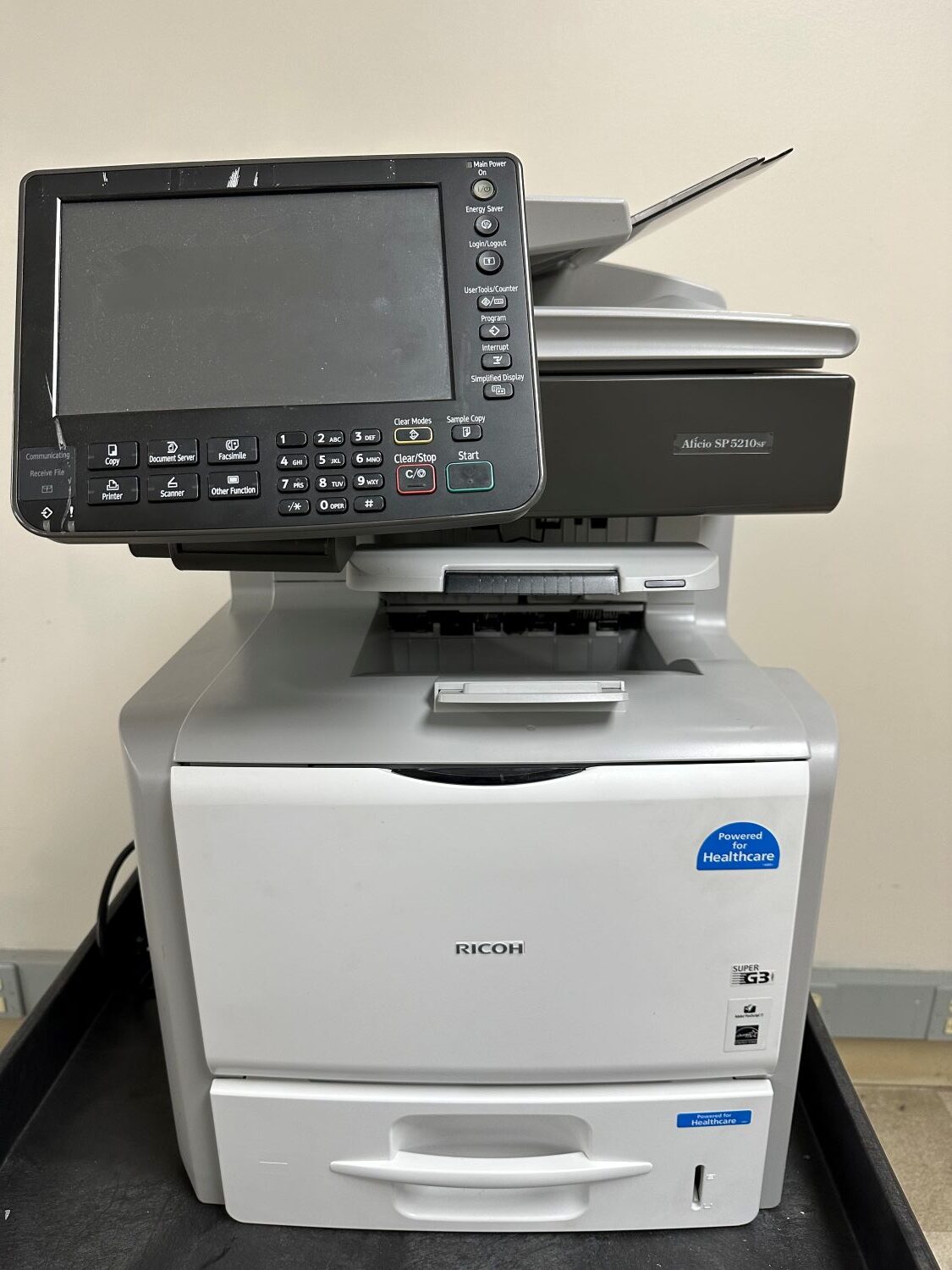 Ricoh Aficio SP5210SF Super G3 Black and White Laser Multifunction Printer (Used) Item # UE-070725C