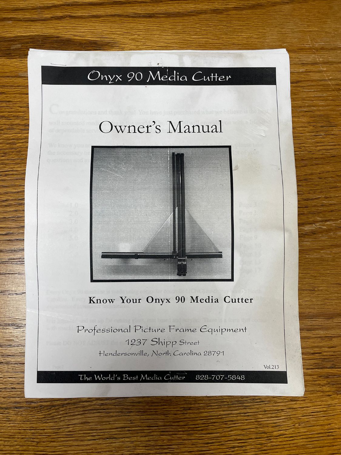 Onyx 90 Multi-Material Cutter (Used) Item # UE-071825A