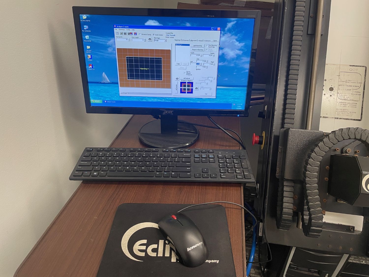 Eclipse XL 4060 Series Computerized Mat Cutter (Used) Item # UE-071825D