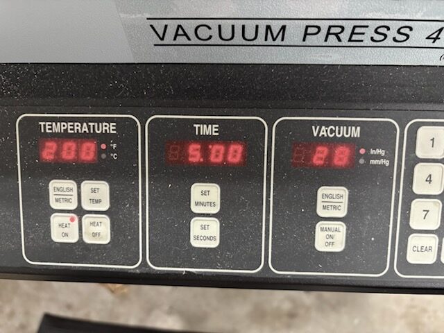 VacuSeal 4468H Vacuum Heat Press ( Bienfang / D&K Expression ) (Used) Item # UE-071825F