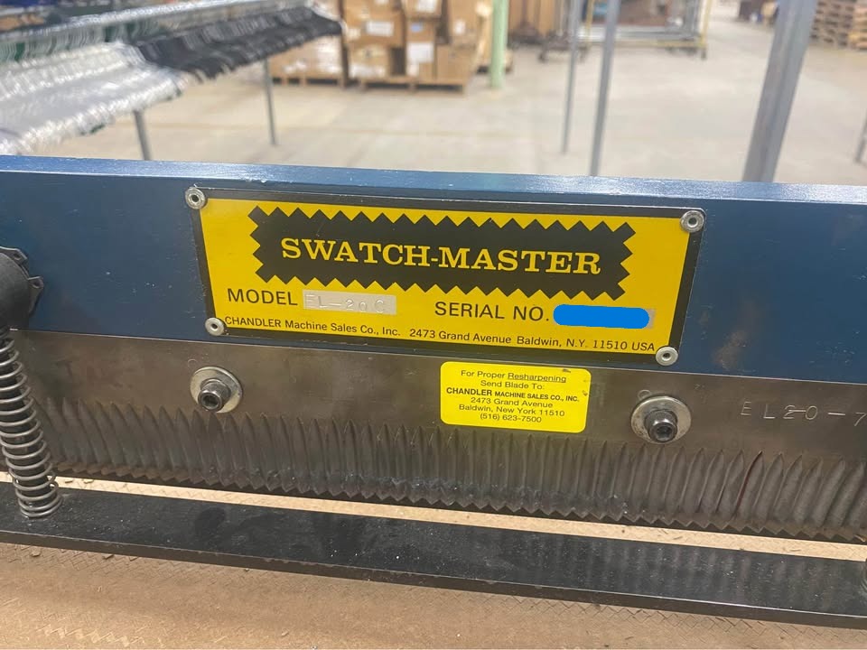 Chandler Swatch-Master EL-20C Swatch Cutter (Used) Item # UE-081225B